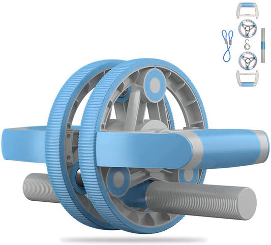 5-in-1 Ab Roller & Resistance Band Set